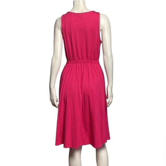 Esprit Women's Casual V Neck Sundress Aline Sleeveless Summer Midi Dress Medium - Picture 3 of 13